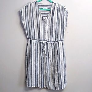 Striped grey women's M dress